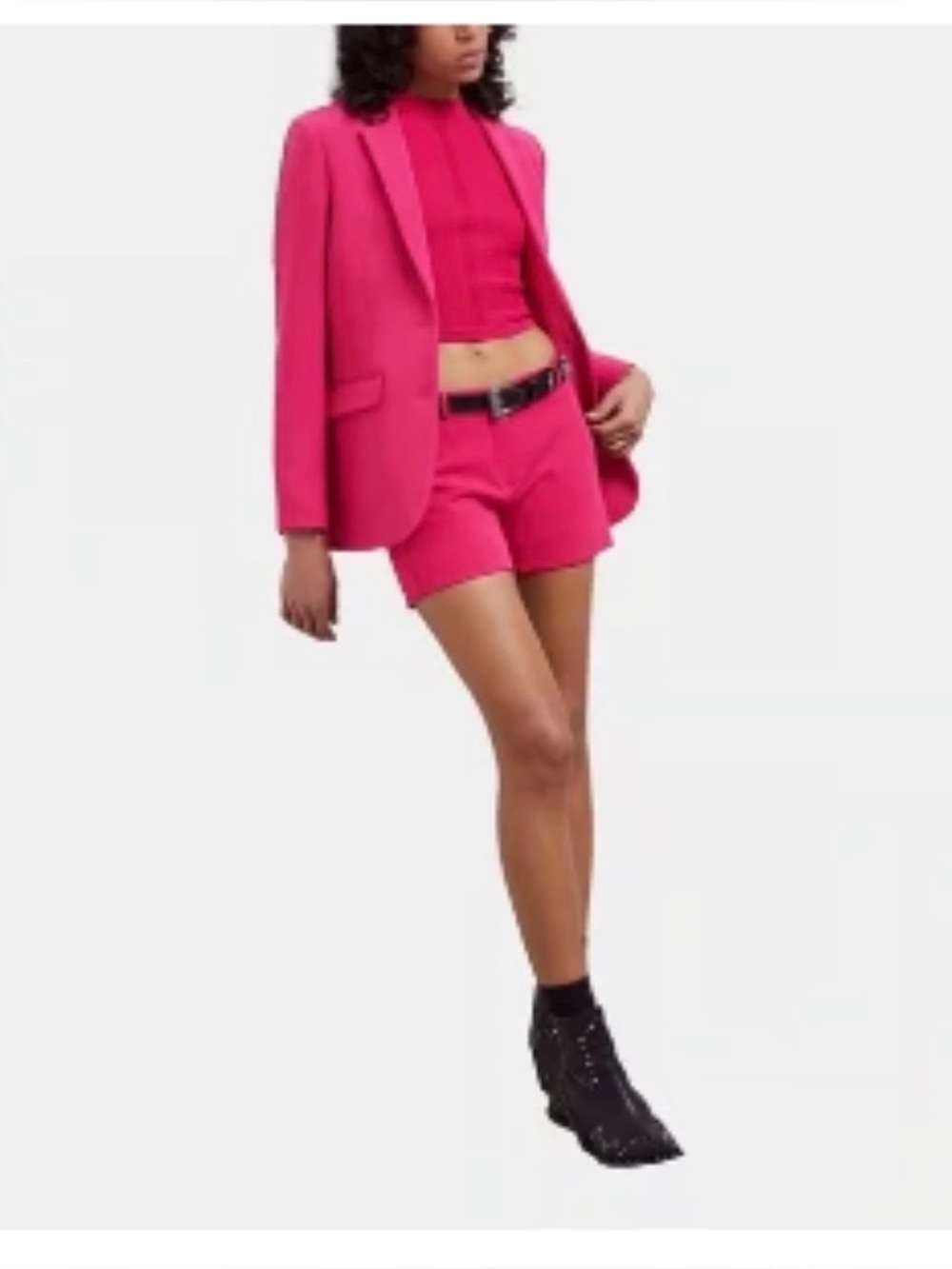 THE KOOPLES Slit Zoom Pink Shorts - French size 38